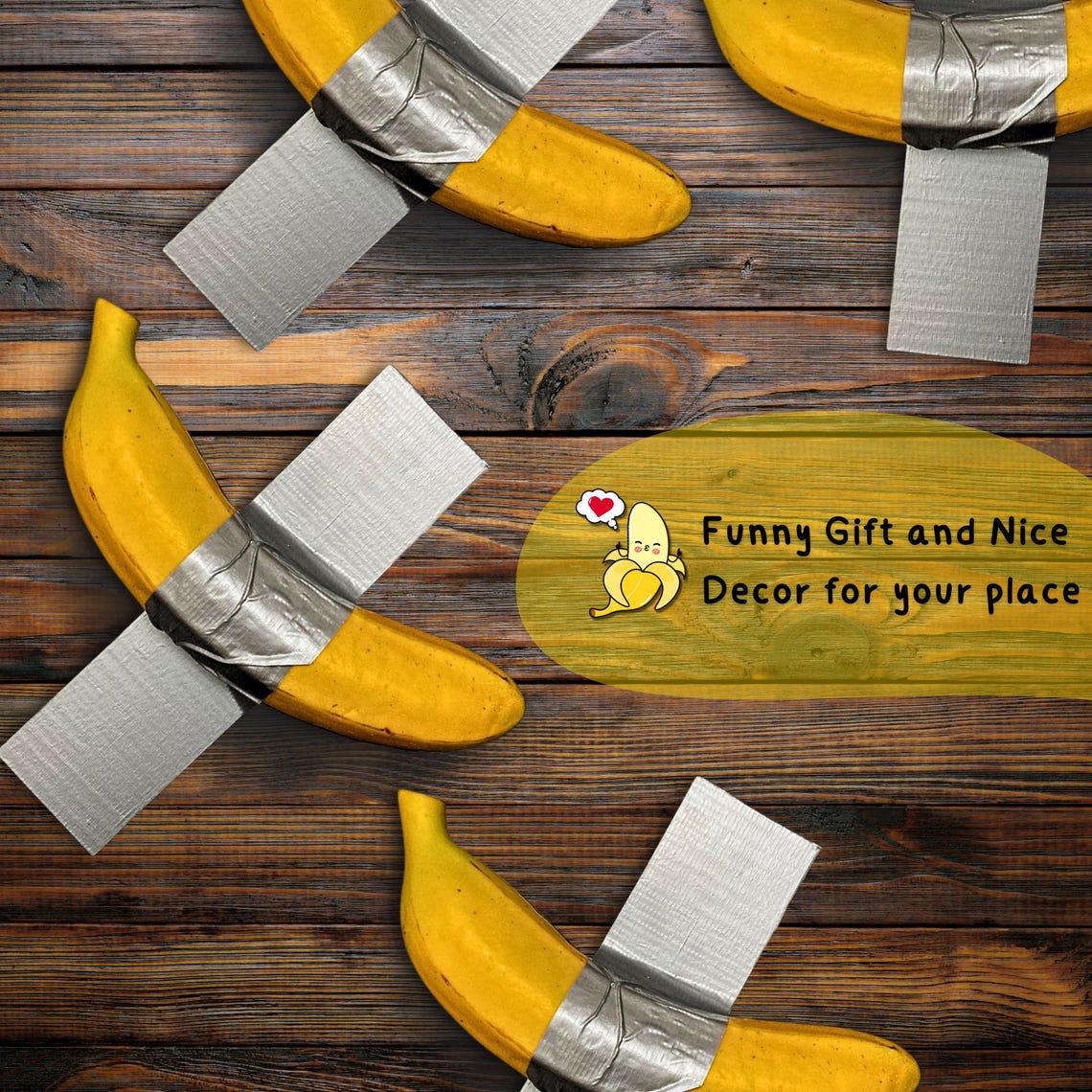 Duct Tape Banana 6.24 Millon Dollar Modern Art Decor